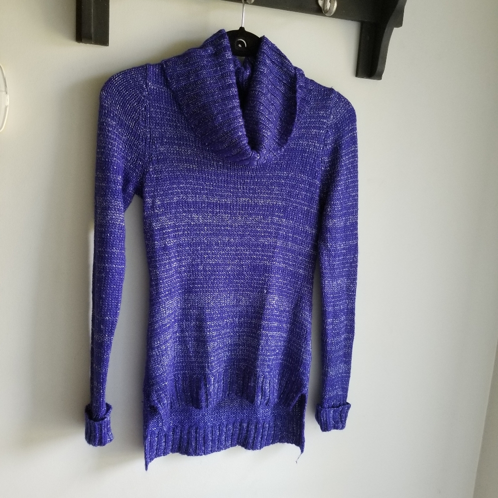 🧥 COBALT BLUE COWL NECK SWEATER
